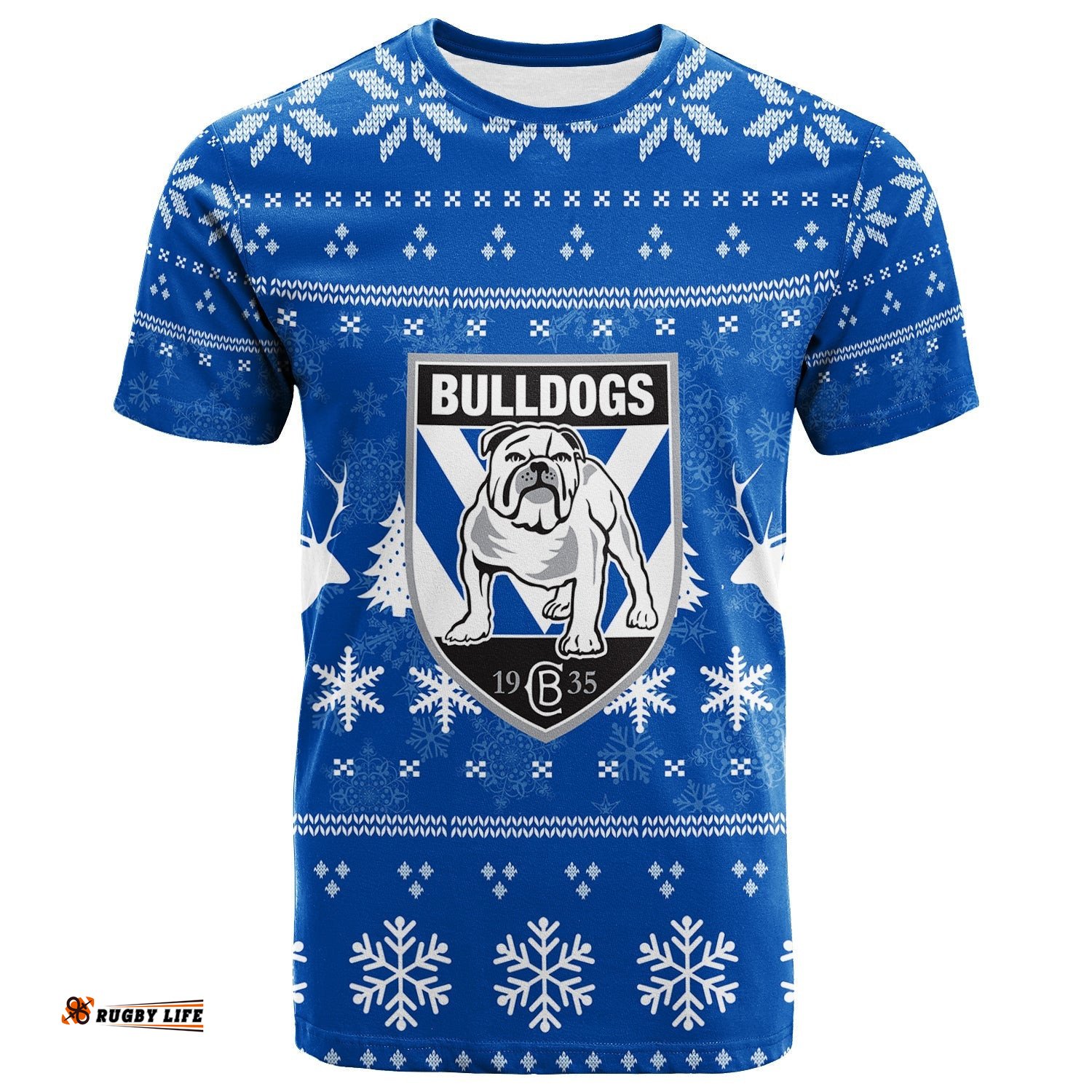 canterbury bankstown bulldogs t shirt christmas ugly style