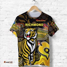 custom personalised richmond tigers t shirt naidoc heal country! heal our nation original custom text and number