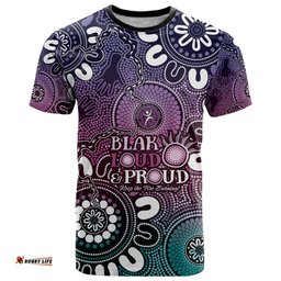 naidoc week 2024 fire burning t shirt aboriginal dots pink art