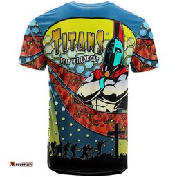titans rugby t shirt custom titans lest we forget and poppies t shirt