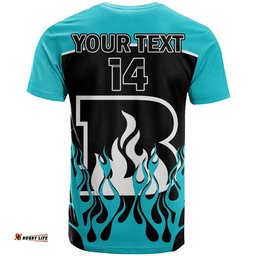 custom text and number brisbane heat cricket 2023 t shirt simple style