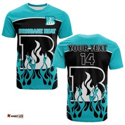 custom text and number brisbane heat cricket 2023 t shirt simple style
