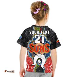 custom personalised suns football naidoc week t shirt indigenous