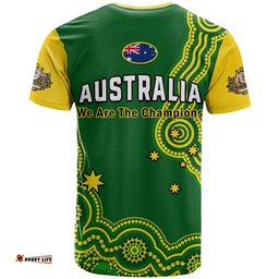 australia rugby t shirt jillaroos champions indigenous green style