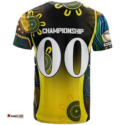 nrlw eels rugby t shirt custom eels womens rugby league with aboriginal dot painting player and number t shirtAmazing Aussie