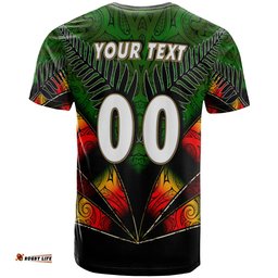 warriors rugby t shirt custom warrios maori mask rugby player maori style ethnic ornament pattern player and number t shirt