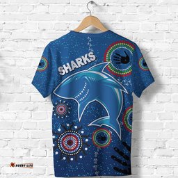 custom personalised naidoc sharks t shirt cronulla aboriginal style