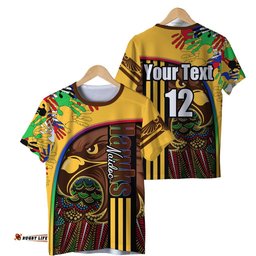 custom personalised pride hawks t shirt hawthorn naidoc week aboriginal version special
