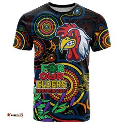custom roosters rugby aboriginal art t shirt naidoc indigenous tribal
