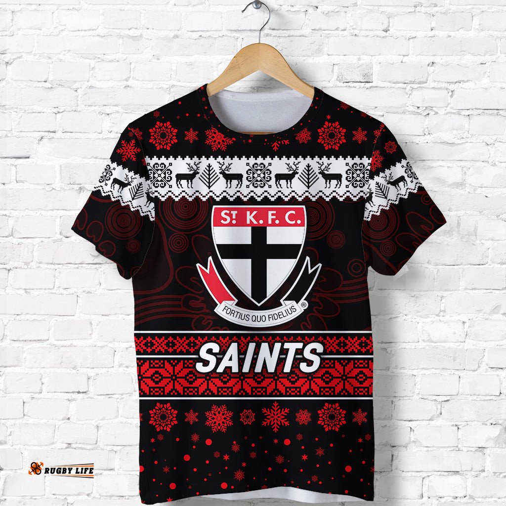 custom personalised st kilda saints t shirt christmas simple style