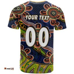 nrlw eels rugby t shirt custom eels womens rugby league with aboriginal style player and number t shirtAmazing Aussie