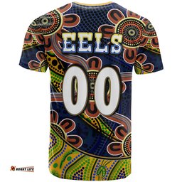 nrlw eels rugby t shirt custom eels womens rugby league with aboriginal style player and number t shirtAmazing Aussie