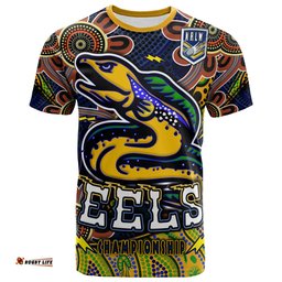 nrlw eels rugby t shirt custom eels womens rugby league with aboriginal style player and number t shirtAmazing Aussie