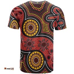 custom aboriginal t shirt indigenous circle dot painting style