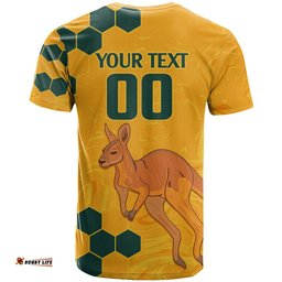 custom australia day soccer socceroos t shirt we are one and free