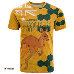 custom australia day soccer socceroos t shirt we are one and free