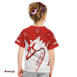 sydney football t shirt swans 1874 dot painting artsy