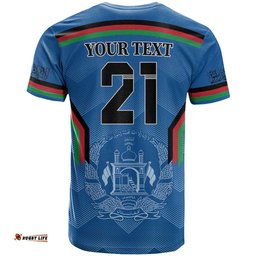 custom afghanistan cricket t shirt afghan coat of arm with special flag
