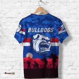 western bulldogs anzac t shirt simple style