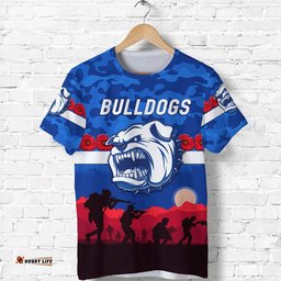western bulldogs anzac t shirt simple style