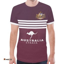 australia t shirts coat of arms queensland rugby style