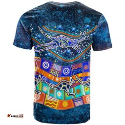 australia indigenous t shirt dot painting art