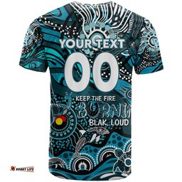 custom naidoc week 2024 power t shirt aboriginal animals keep the fire burning dt02
