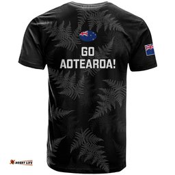 new zealand silver fern rugby t shirt 2023 go aotearoa world cup