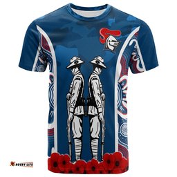 the knights rugby t shirt anzac day camo style