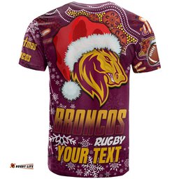broncos rugby t shirt custom christmas santa hat horse rugby ball t shirt