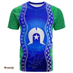 torres strait islanders t shirt torres symbol with aboriginal patterns