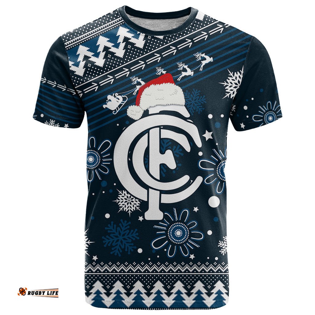 custom carlton blues football t shirt christmas vibe 2023