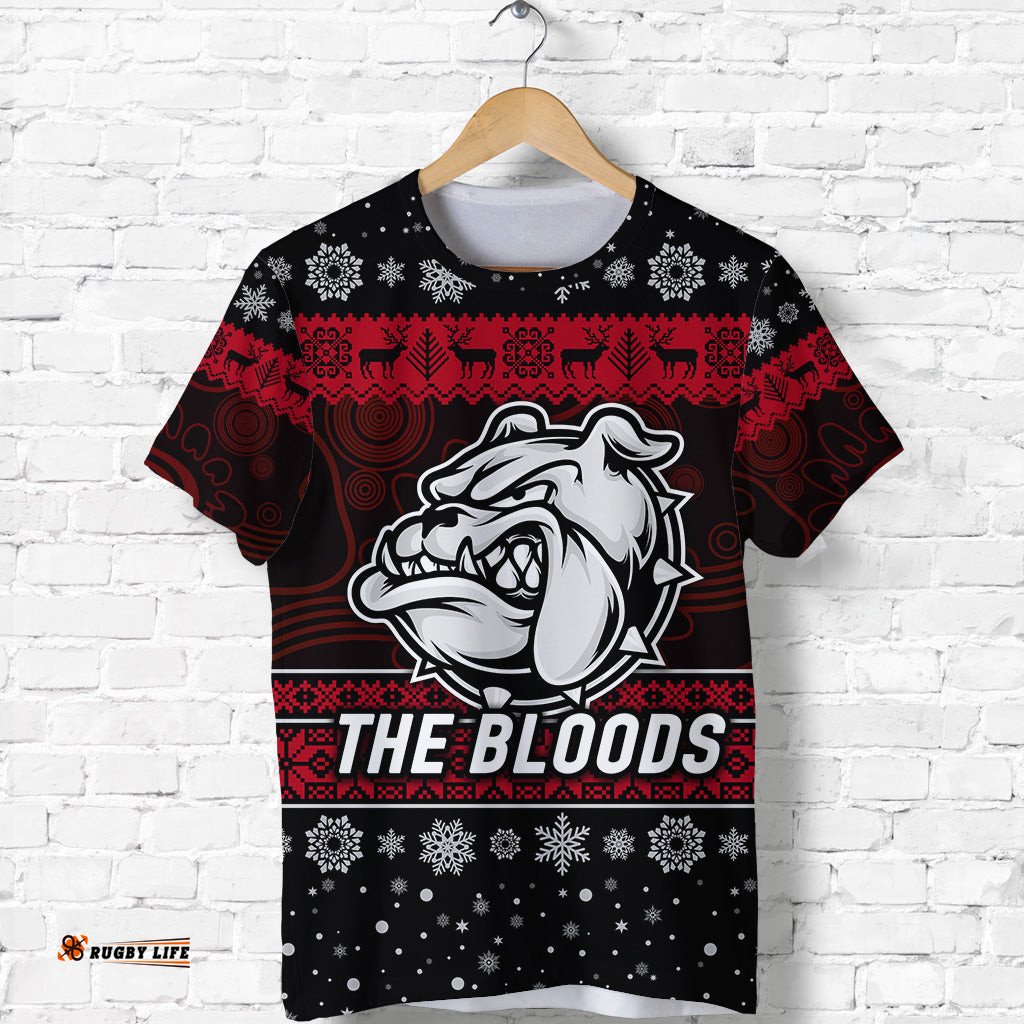 west football club alice springs t shirt christmas the bloods simple style black