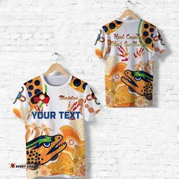 custom personalised parramatta t shirt eels indigenous naidoc heal country! heal our nation white