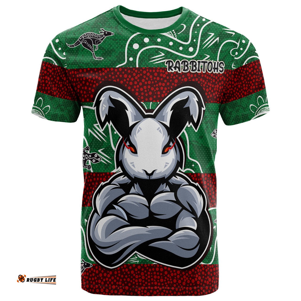 rabbitohs rugby t shirt custom indigenous super rabbitohs t shirt