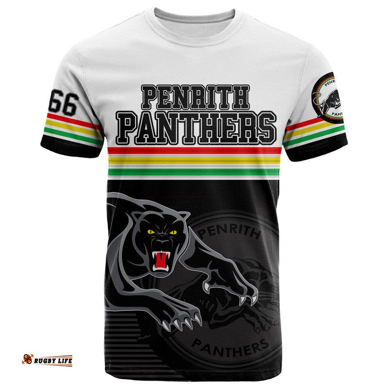 custom personalised penrith panthers retro 1966 t shirt white