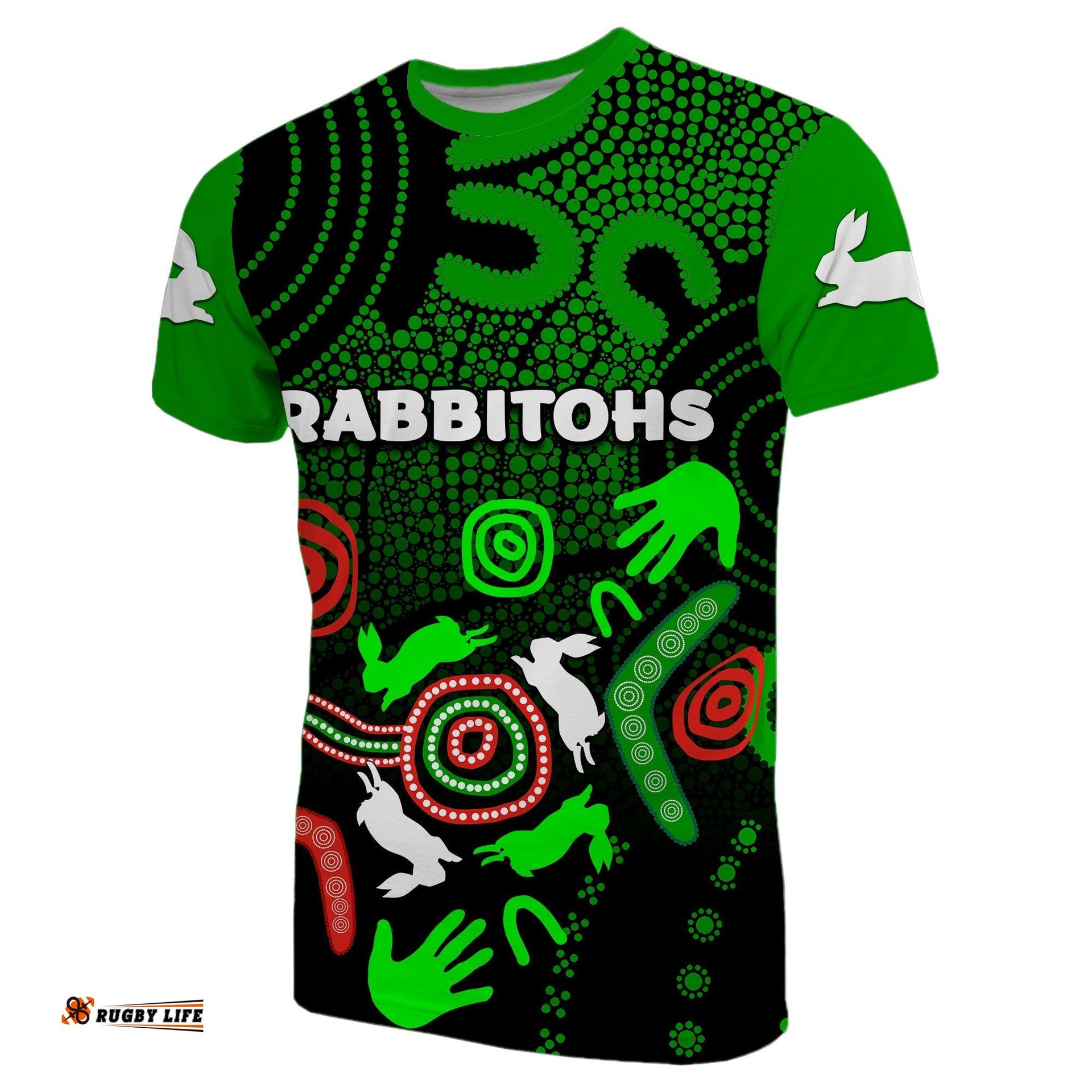 south sydney rabbitohs indigenous t shirt no2
