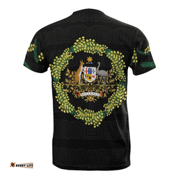 australia t shirt aussie t shirt golden wattle unisex