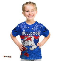 bulldogs anzac 2022 t shirt western dogs aboriginal poppy