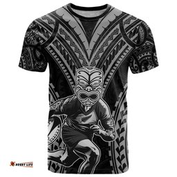 custom new zealand rugby t shirt maori all black warrior tribal tattoo