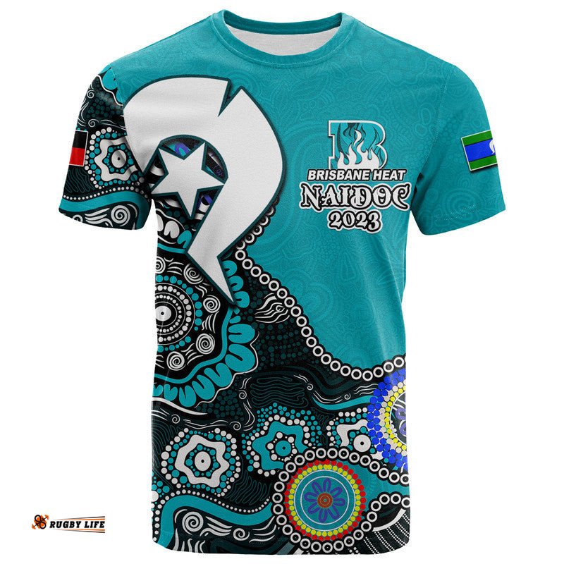 brisbane heat cricket t shirt naidoc 2023 patterns