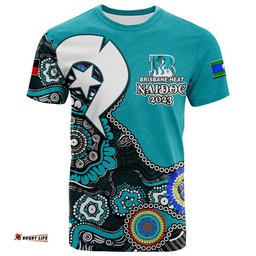 brisbane heat cricket t shirt naidoc 2023 patterns