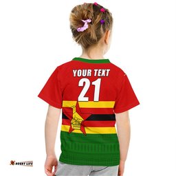 custom personalised the chevrons cricket mix zimbabwe flag and indigenous pattern t shirt