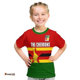 custom personalised the chevrons cricket mix zimbabwe flag and indigenous pattern t shirt