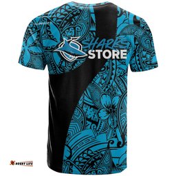 cronulla sutherland sharks t shirt polynesian nrl