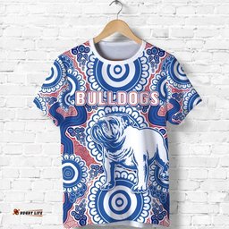 western t shirt bulldogs simple indigenous