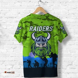 canberra raiders anzac 2022 t shirt simple style