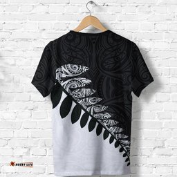 new zealand t shirt maori silver fern black whiteAmazing Aussie