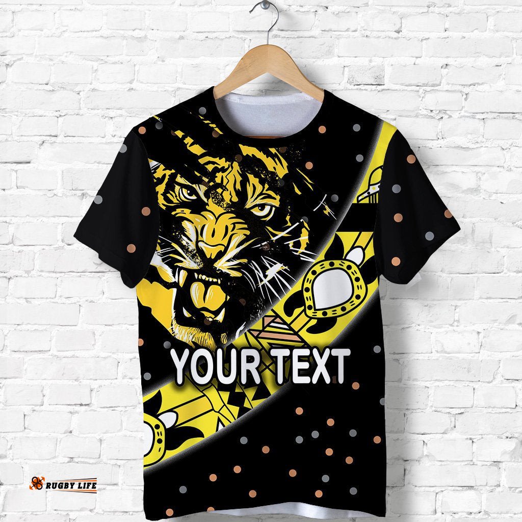 custom personalised richmond t shirt tigers dotted