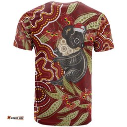 australia santa koala t shirt aboriginal style